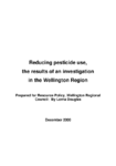 Reducing pesticide use: the results of an investigation in the Wellington Region preview