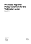 Proposed Regional Policy Statement for the Wellington region May 2010  preview