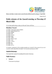 Public Minutes of the Council meeting 17 March 2022 preview
