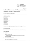 Public Minutes of the Transport committee 25 November 2021 meeting preview