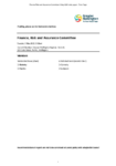 Finance Risk and Assurance Committee 3 May 2022 order paper preview