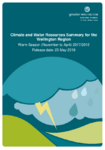 Climate and Water Resources Summary for the Wellington Region - Warm Season (November to April) 2017/2018 preview