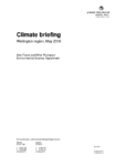 Climate and Water Resources Summary for the Wellington Region - Climate briefing May 2016  preview