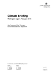 Climate and Water Resources Summary for the Wellington Region - Climate briefing February 2016 preview