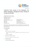 Confirmed Public minutes of the Wellington CDEM Group meeting on Tuesday 31 May 2022 preview