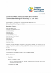 Confirmed Public minutes of the Environment Committee meeting on Thursday 23 June 2022 preview