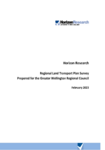 Horizon Research - Regional Land Transport Plan Survey Prepared for the Greater Wellington Regional Council - February 2023 preview