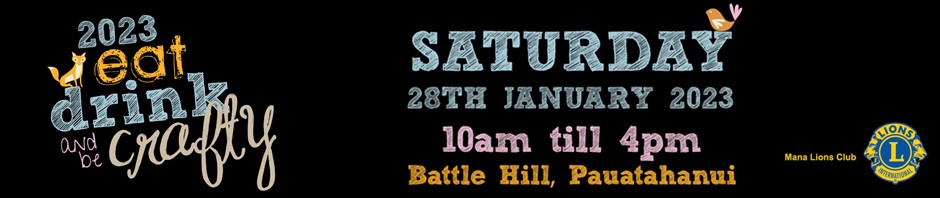 Eat Drink and be Crafty - Saturday 28 January 2023, 10am - 4pm